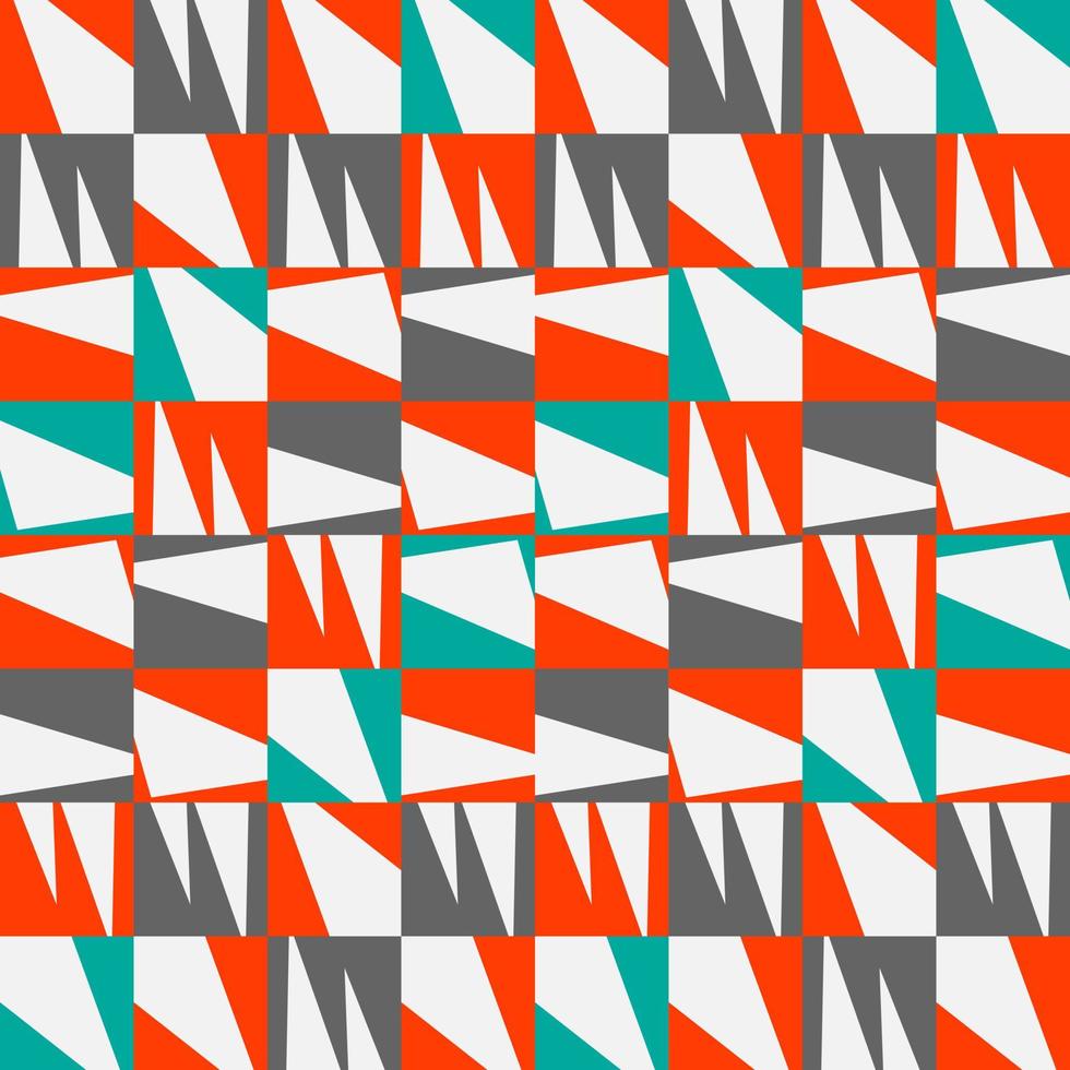 Modern Orange, grey and blue color Geometrical texture on white backgroun vector