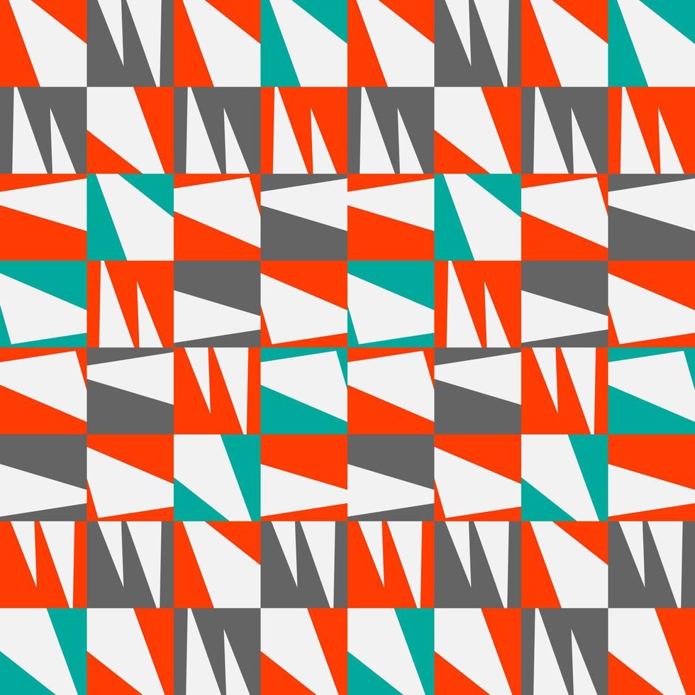 textura geométrica moderna de color naranja, gris y azul sobre fondo blanco vector