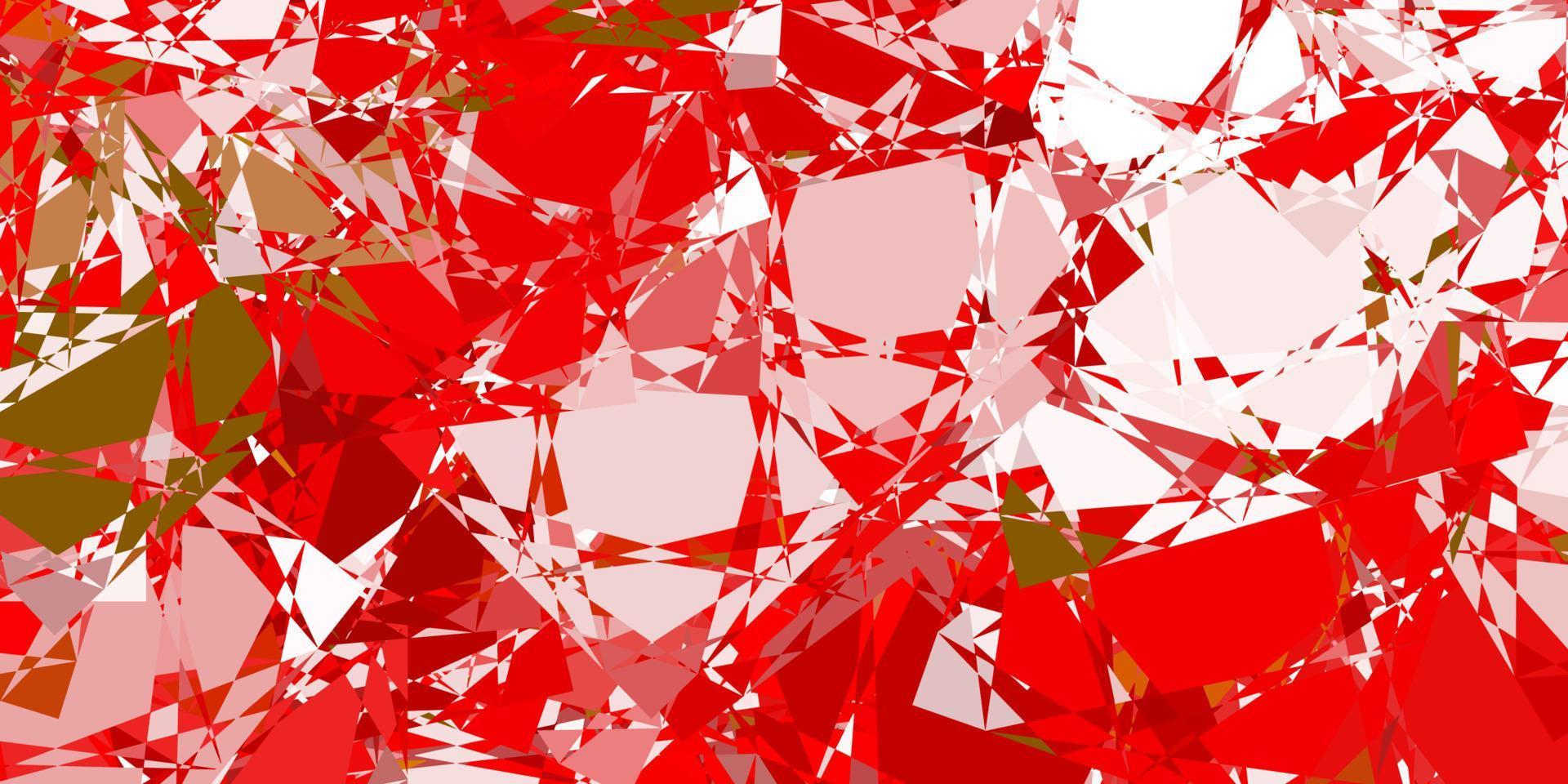 Light Green, Red vector backdrop with triangles, lines.