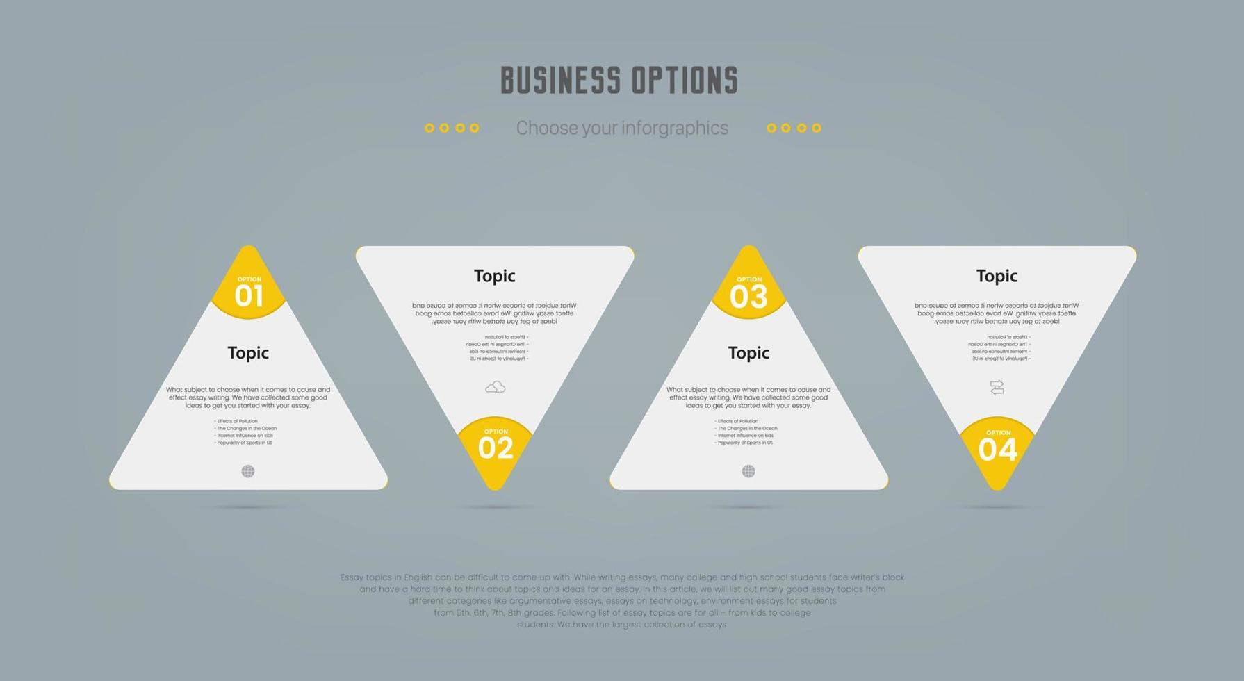 Infographic  five Layout Vector Illustration