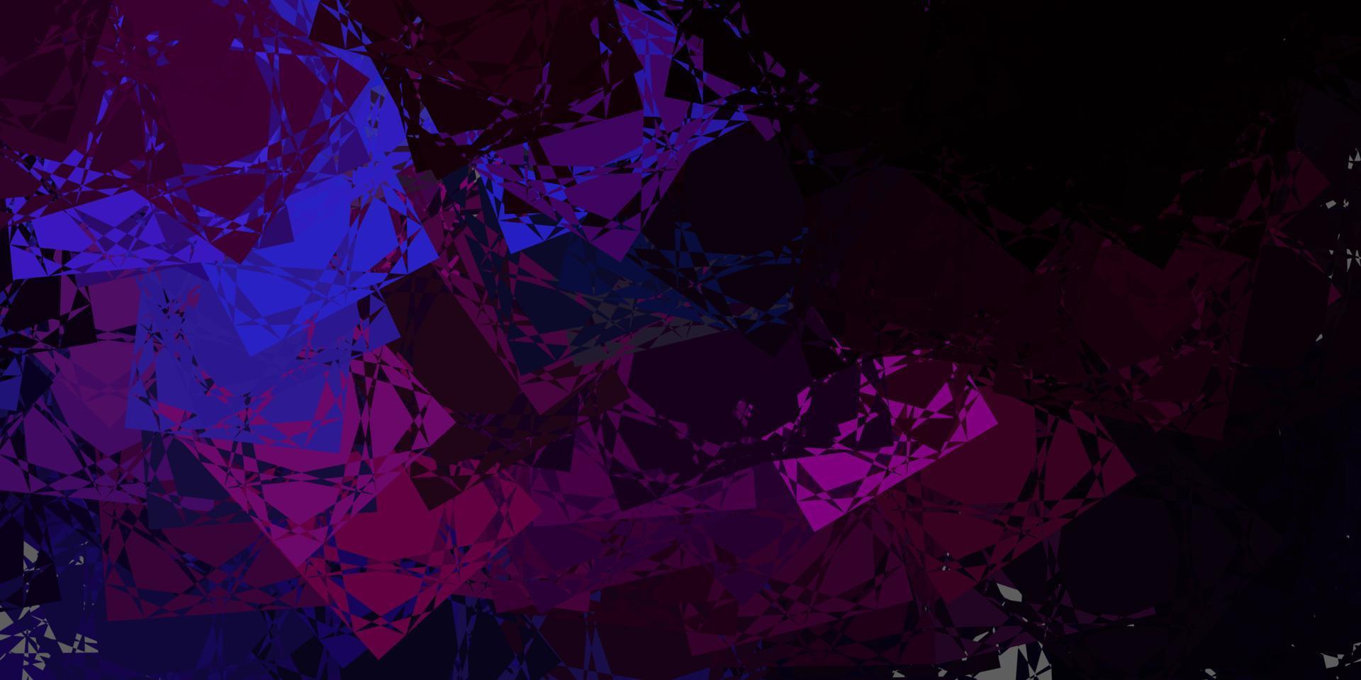 Dark Multicolor vector layout with triangle forms.