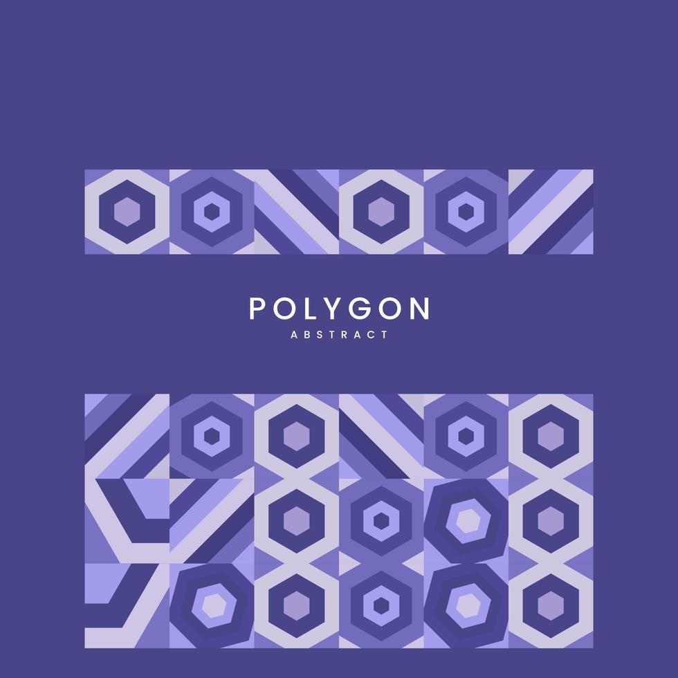 POLYGON shapes Abstract minimal pattern with TEXT, and nice purple background with colorful repeatable geometric shapes pattern design, vector illustration