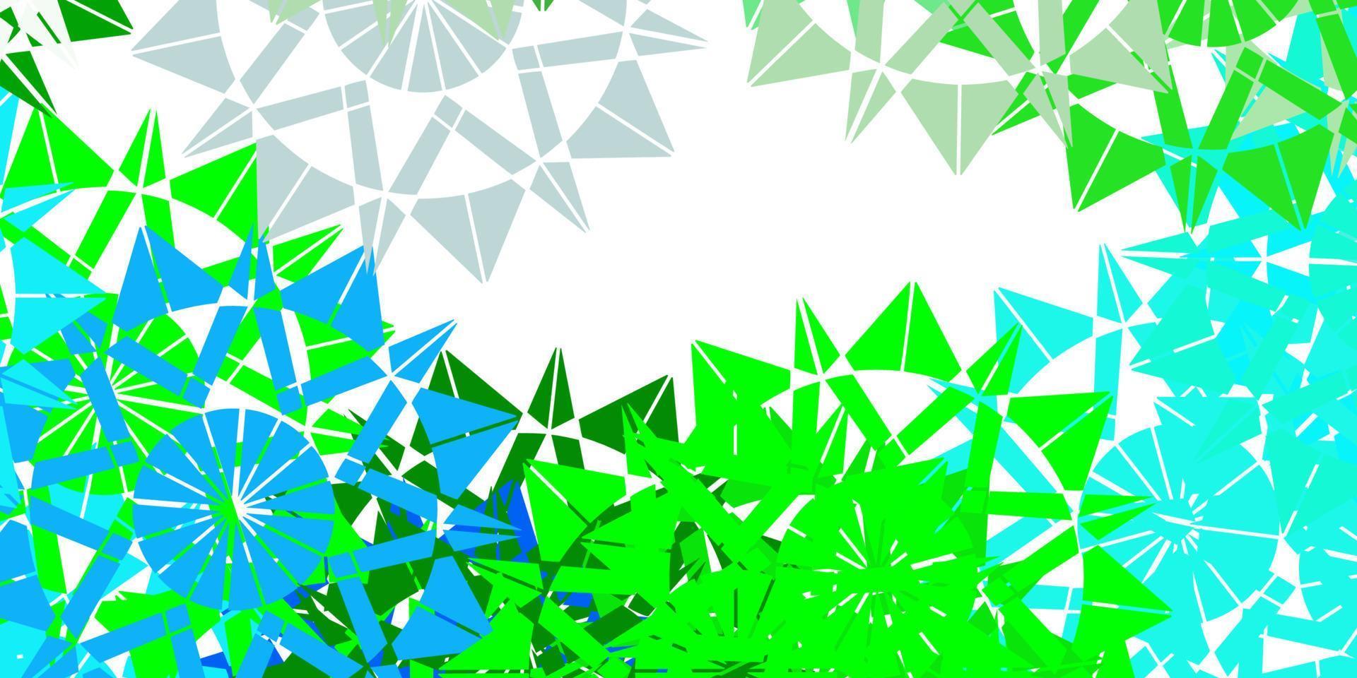 Light multicolor vector beautiful snowflakes backdrop with flowers.