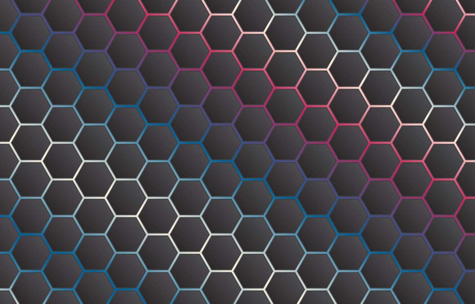 fondo de hexágono elegante mínimo moderno vector