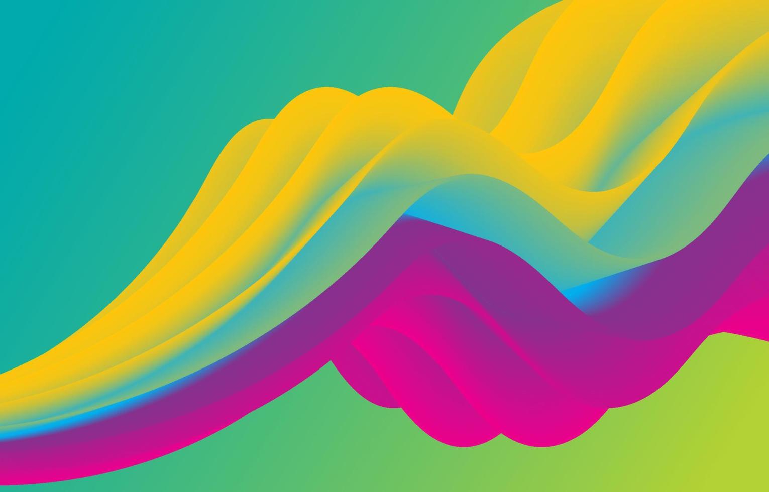 abstract colorful motion fluid wave background vector