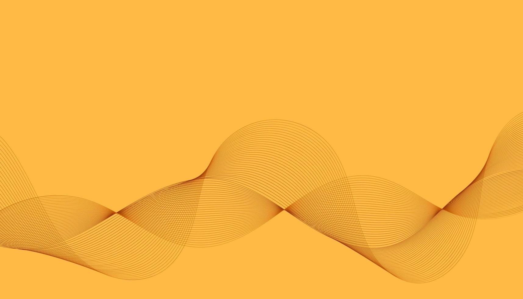 abstract minimal elegant yellow wave background vector