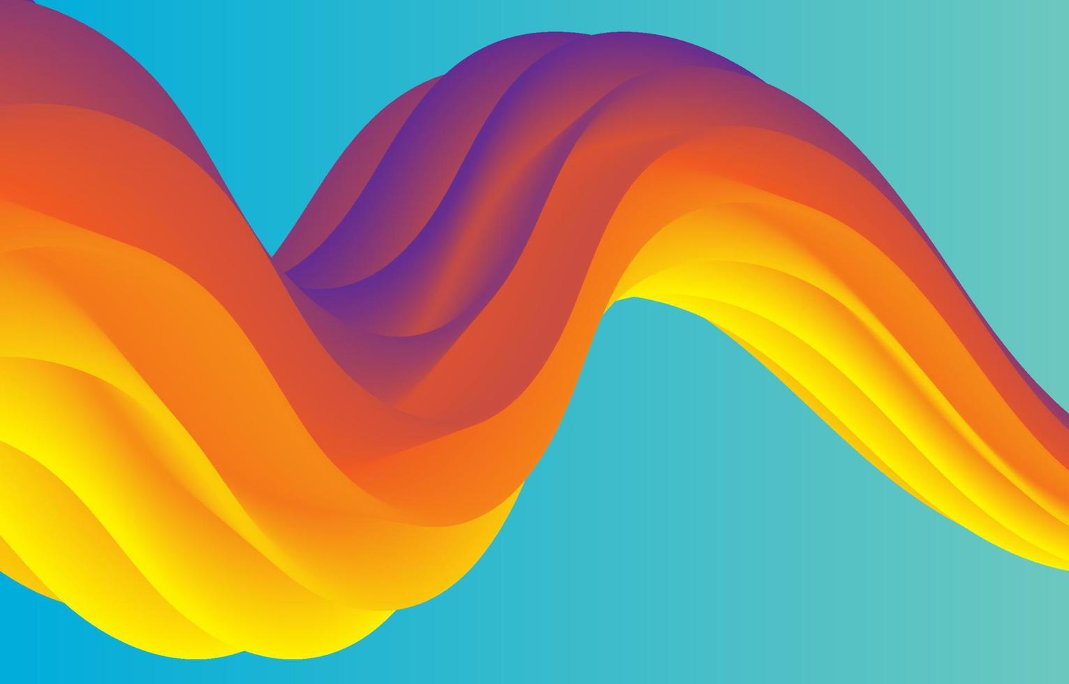 abstract colorful motion fluid wave background vector