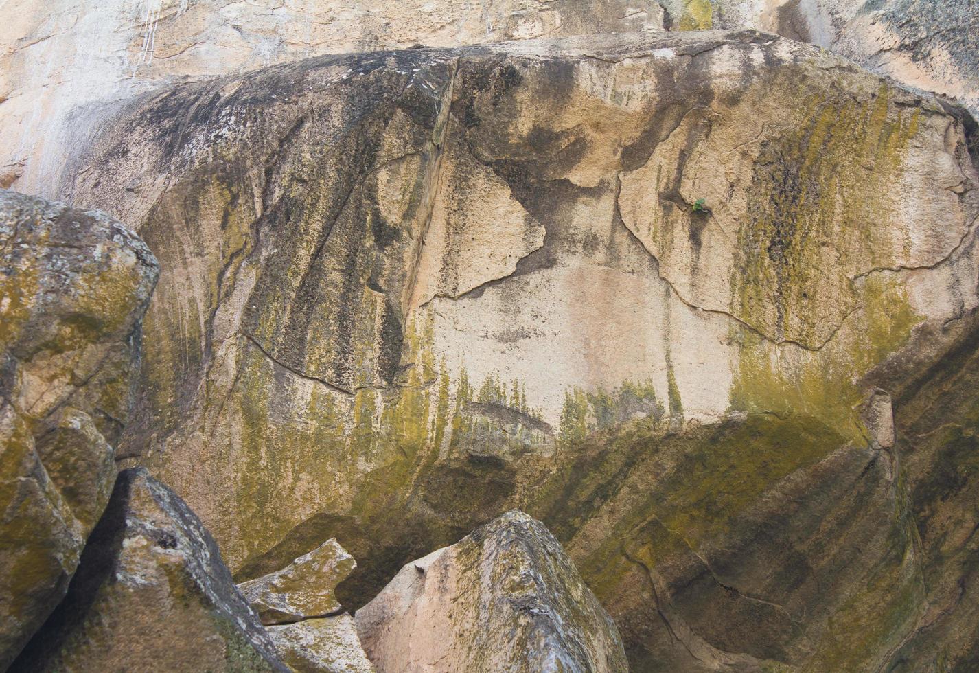 Surface large stones cliffs. photo