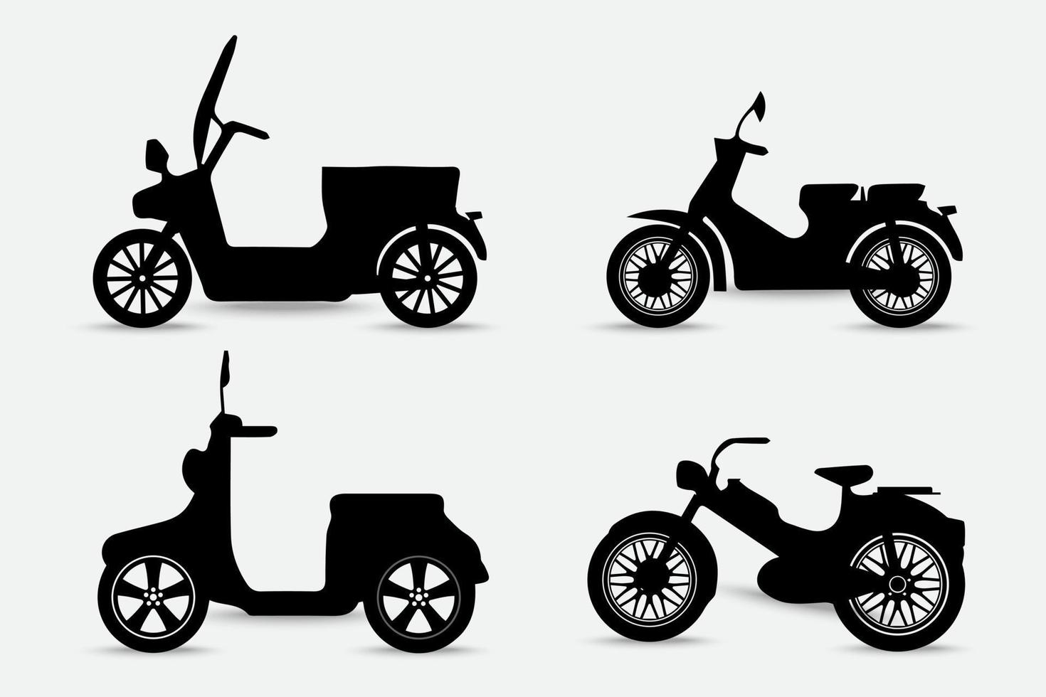 colección de diseño de vectores de motocicletas.