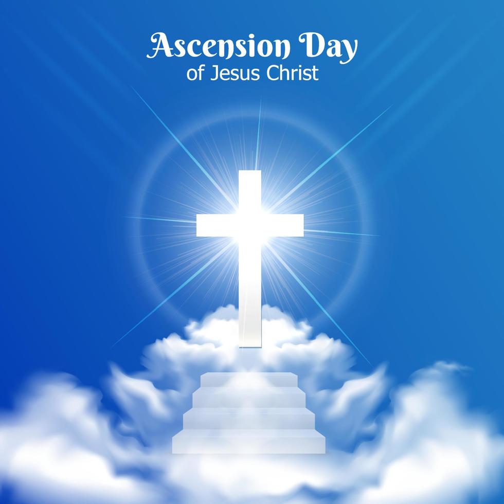 Ascension Day of Jesus Christ design background vector illustration