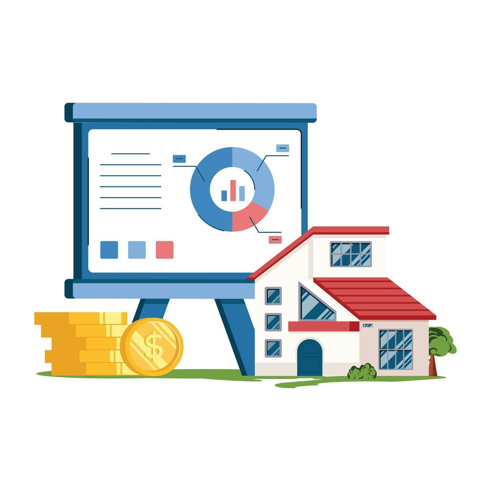 Property Analysis Illustration vector