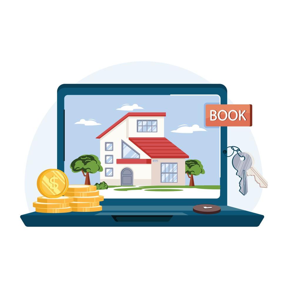 Online Booking Illustration vector