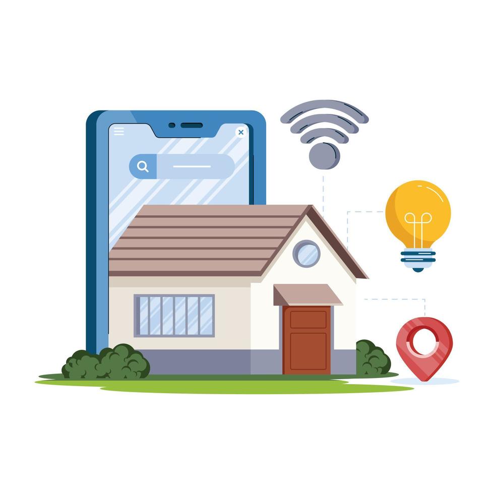 Smart Home Illustration vector