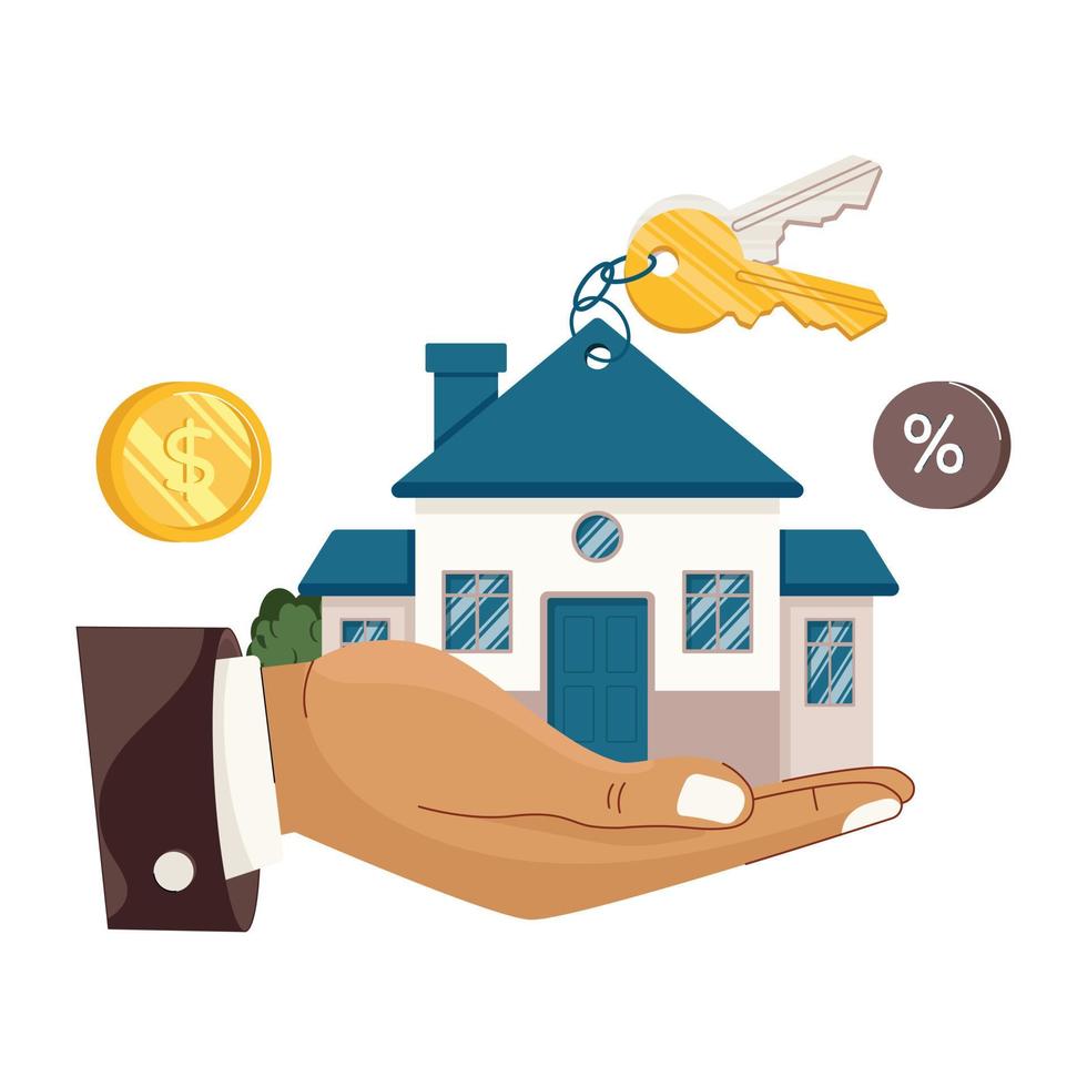 Property Handover Illustration vector