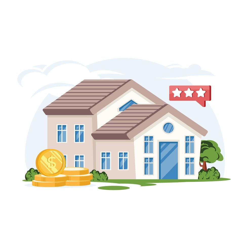 Mortgage Review Illustration vector
