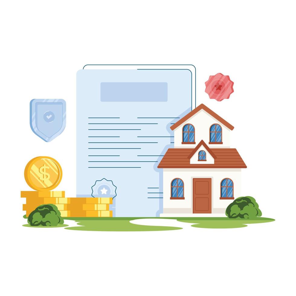 Property License Illustration vector