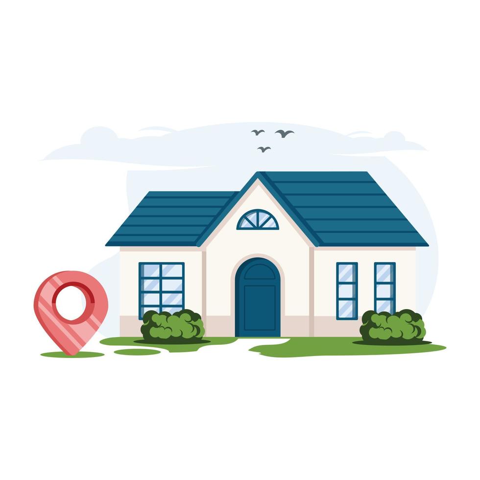 Home Location Illustration vector