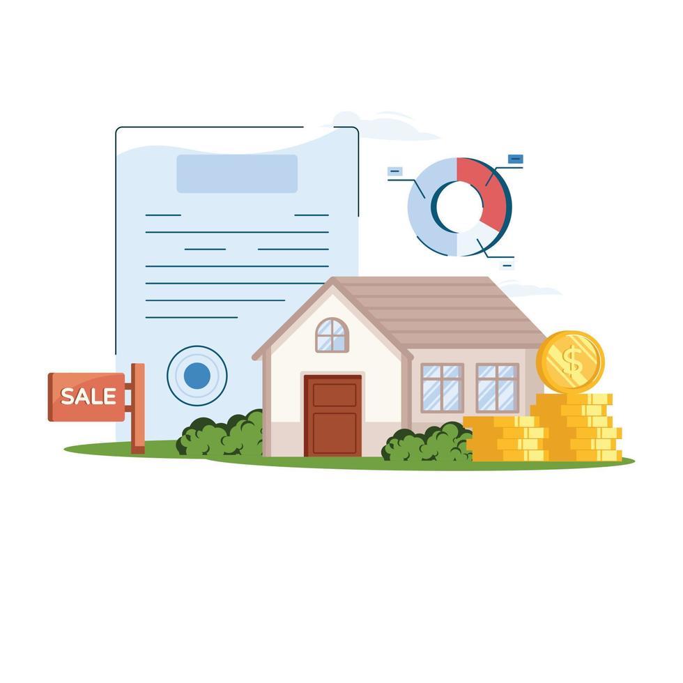 Home Contract Illustration vector