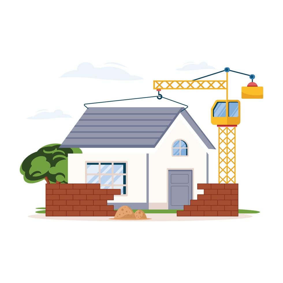 Building Construction Illustration vector