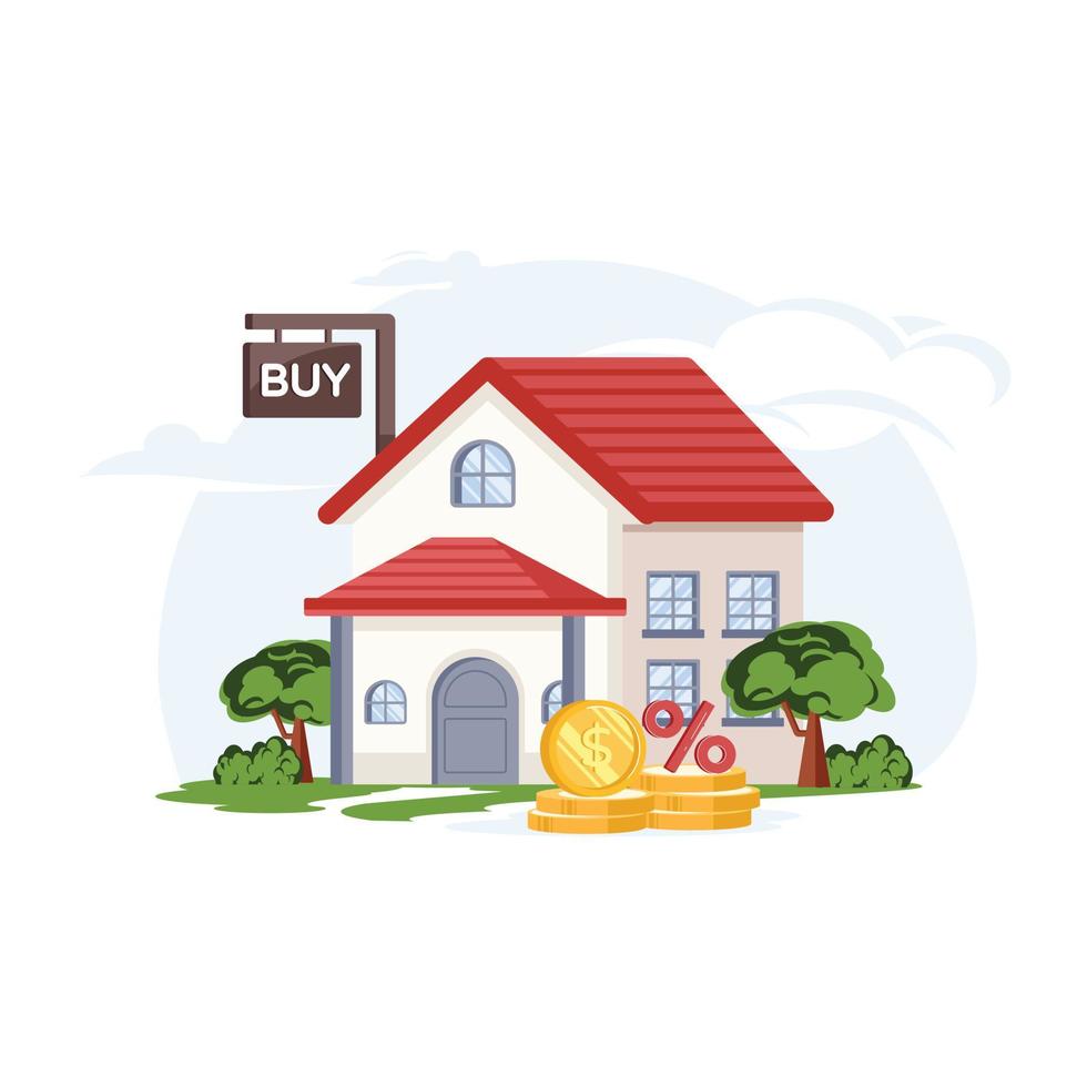 Property Price Illustration vector