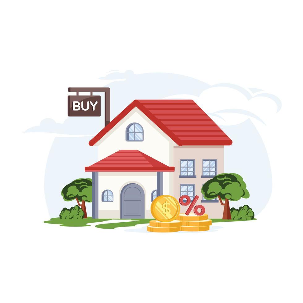 Property Price Illustration vector