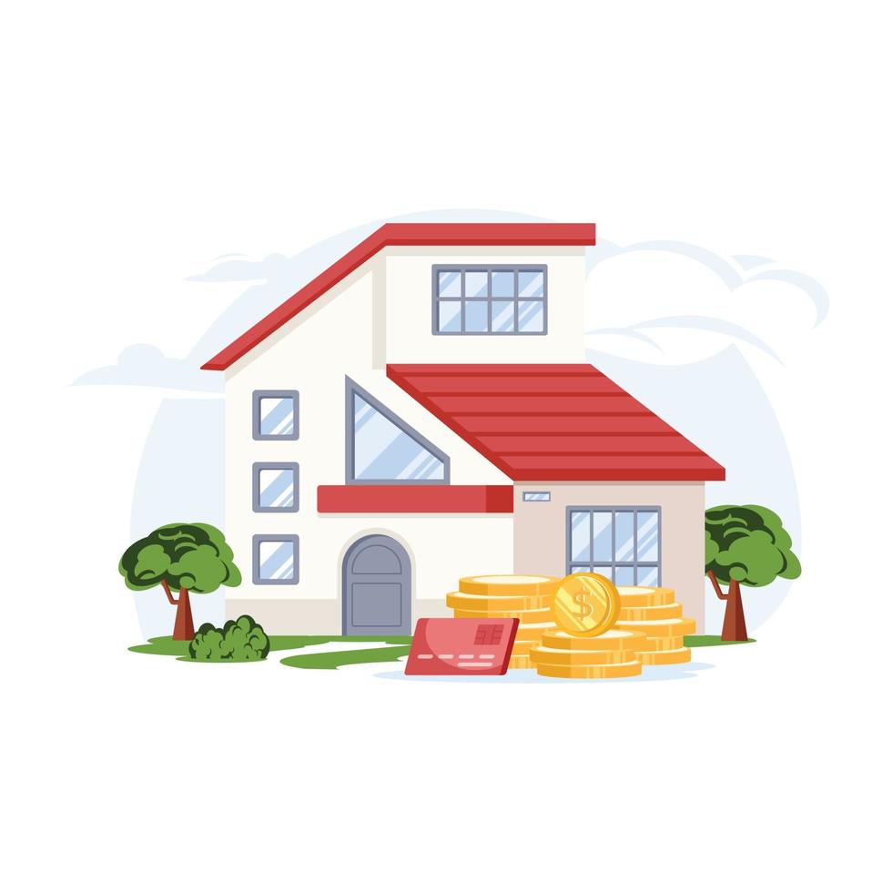 House Payment Illustration vector