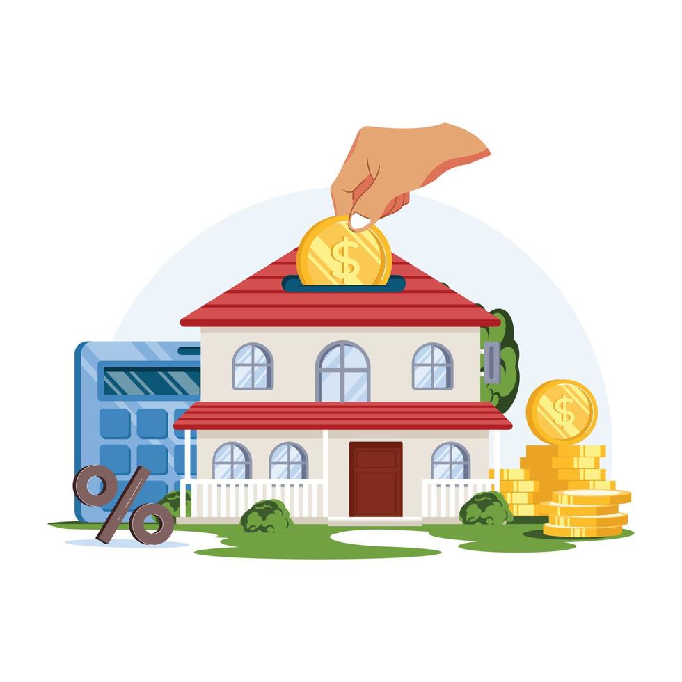 House Cost Illustration vector