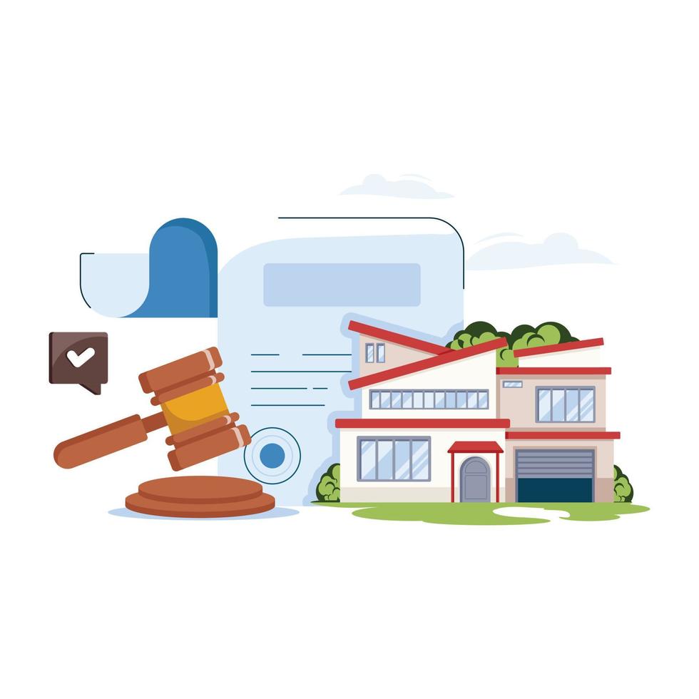 Legal Property Illustration vector