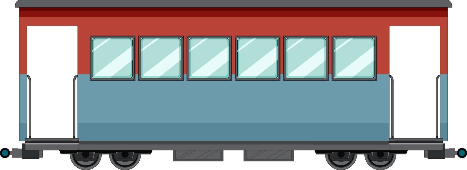 contenedor de carga del tren de carga sobre fondo blanco vector