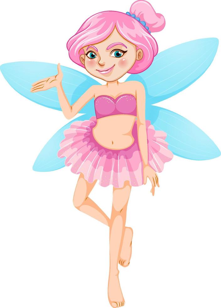 Beautiful fairy girl cartoon character vector