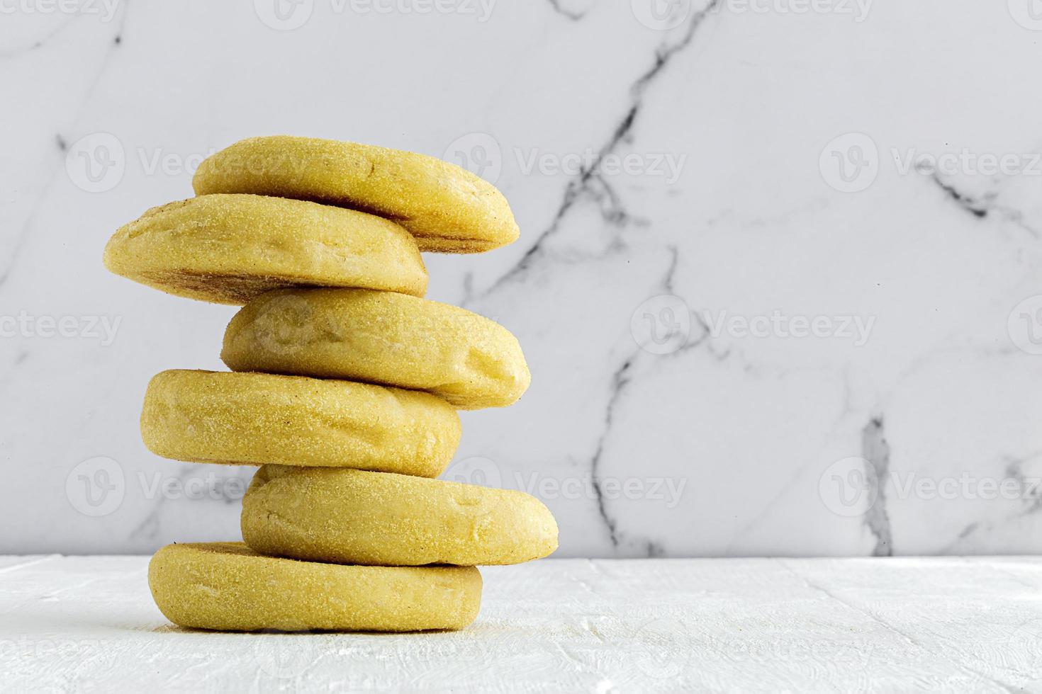 Homemade harcha semolina bread pancake photo