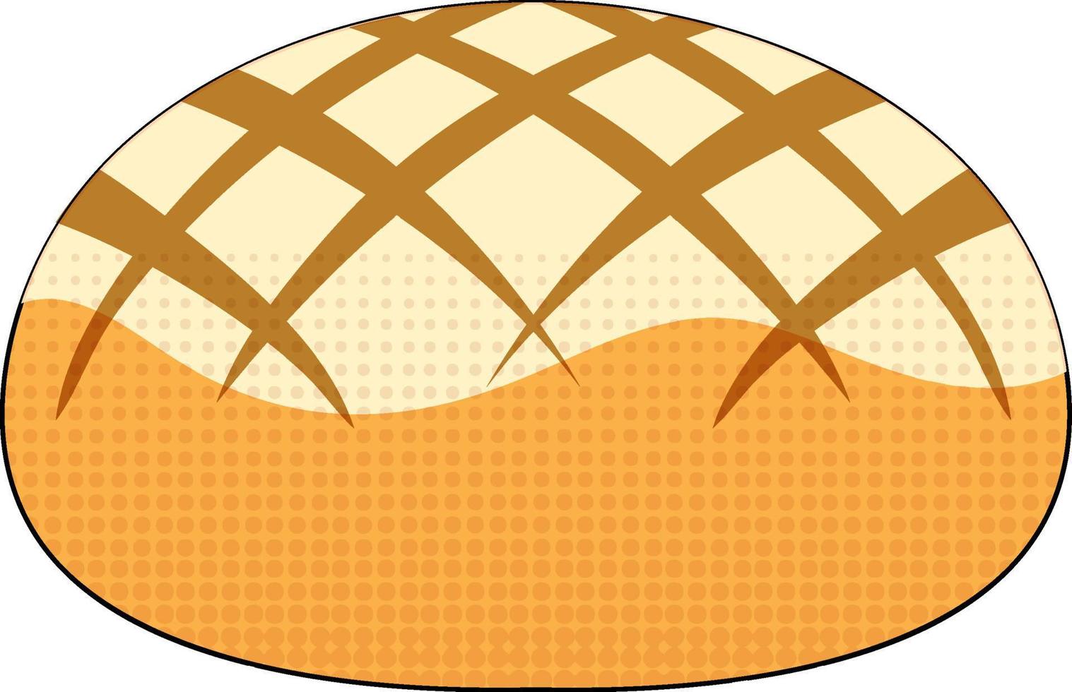Bread on white background vector
