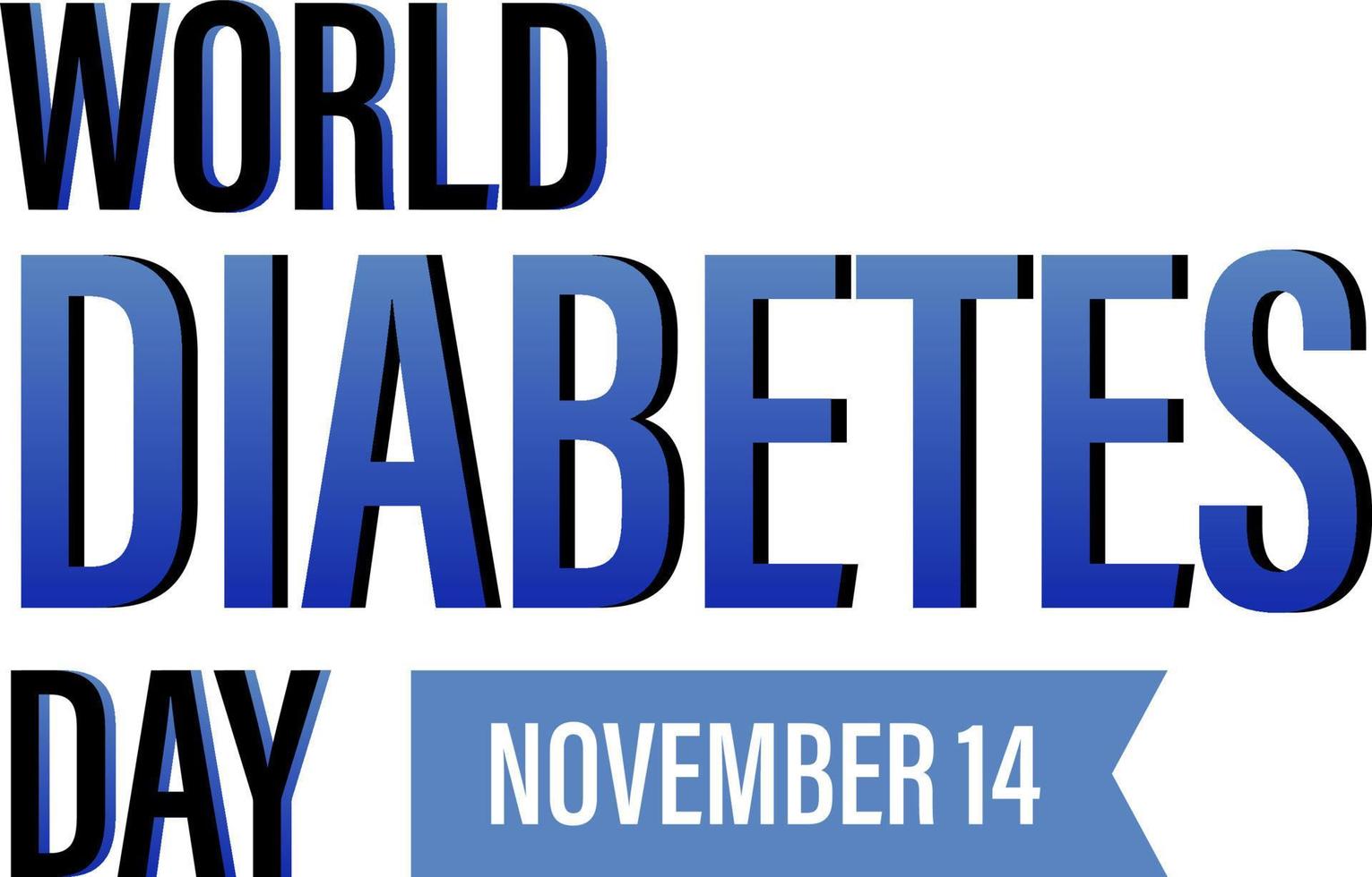 World diabetes day poster design vector