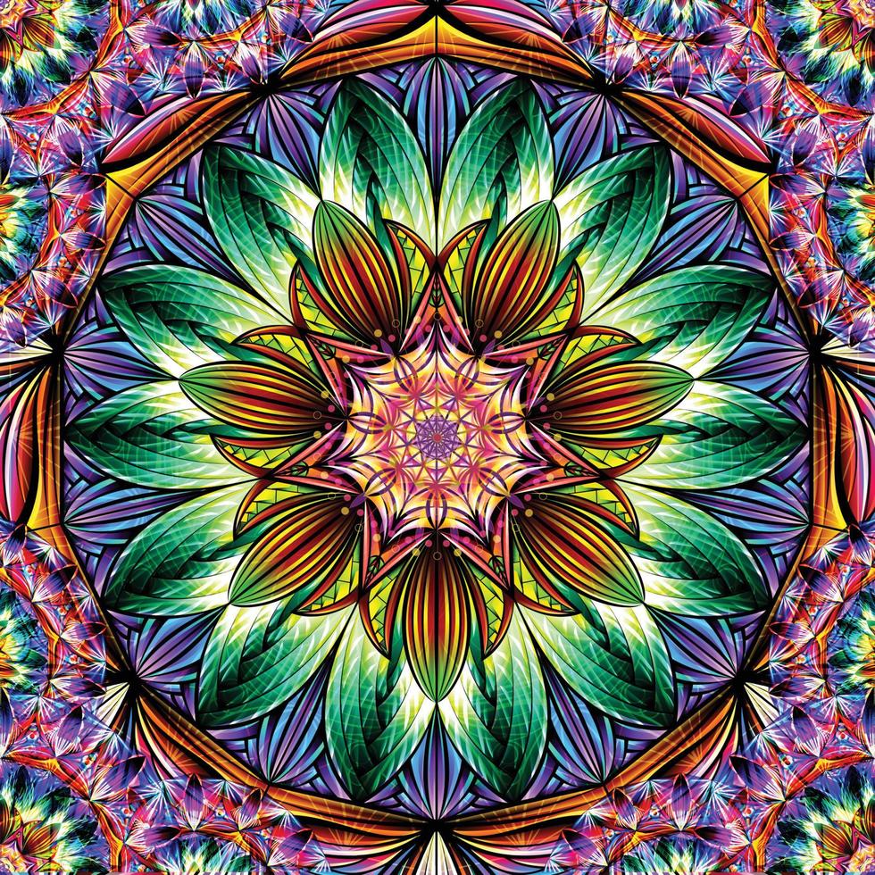 Abstract Kaleidoscope Background vector