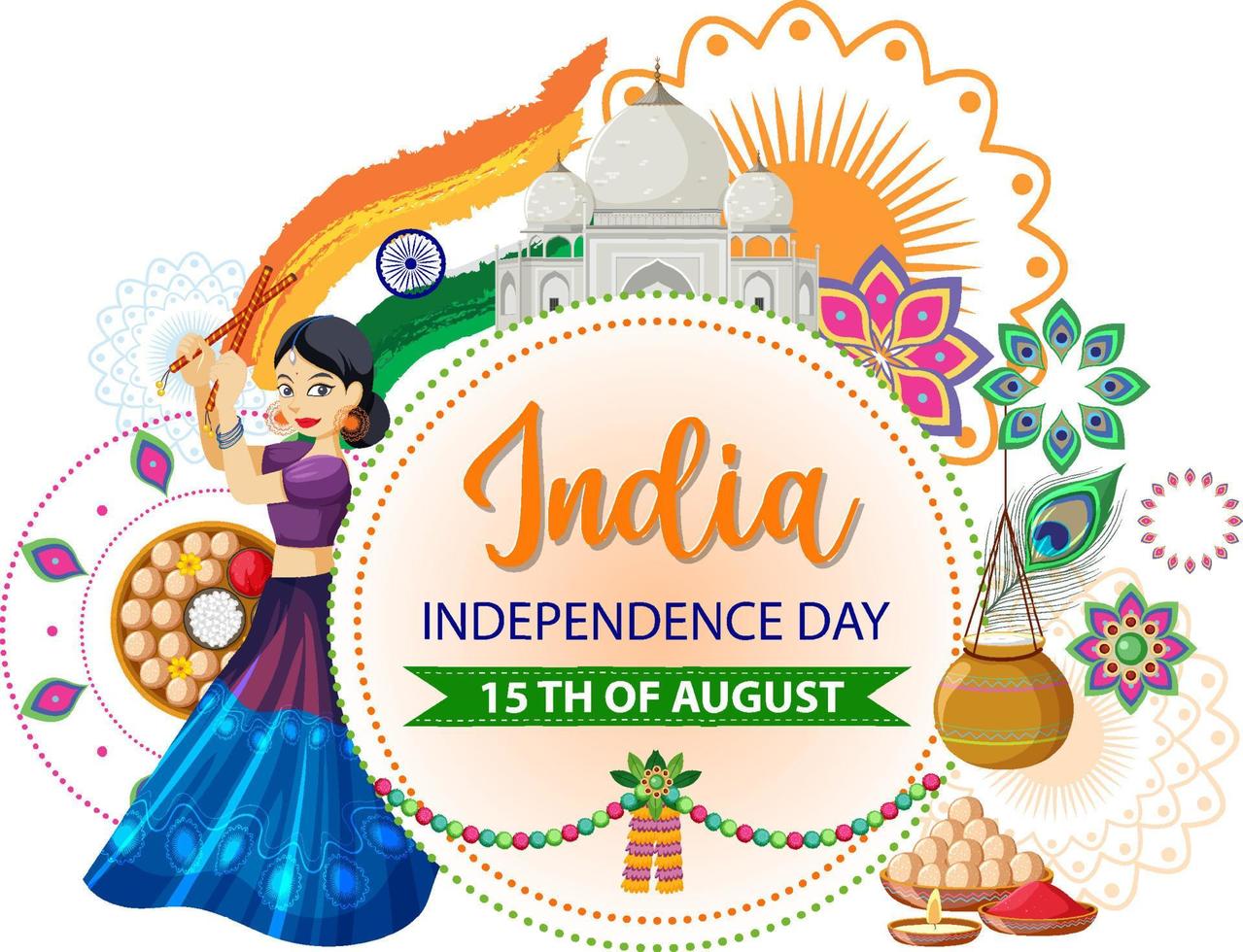 India Independence Day Poster 7190833 Vector Art at Vecteezy