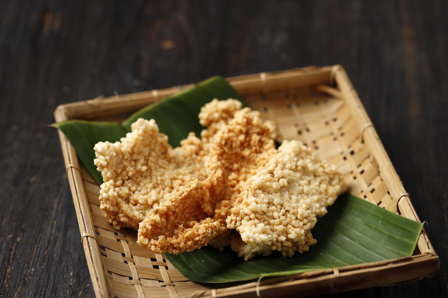 Intip Nasi or RIce Crust, Popular Indonesian Snack photo