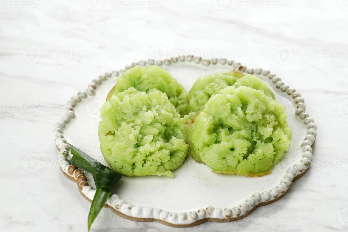 Kue Bikang or Carabikang, Indonesian Traditional Cake, One Varian of Jajanan Pasar. photo