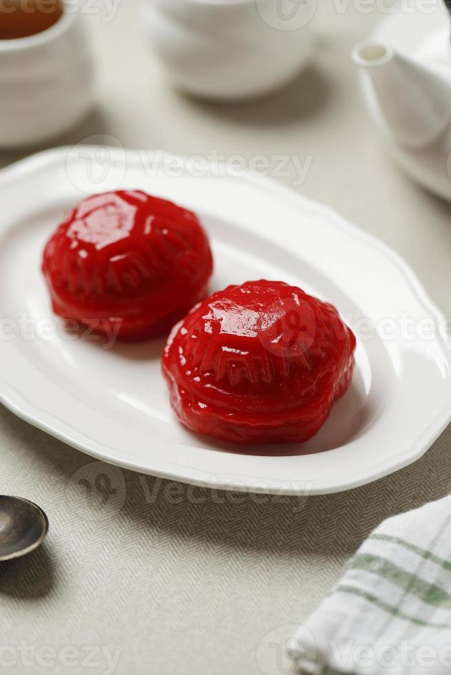 Red Tortoise Cake Ang Ku Kueh or Kue Ku the Famous Chinese Auspicious Pastry for Longevity, good fortune and prosperity photo