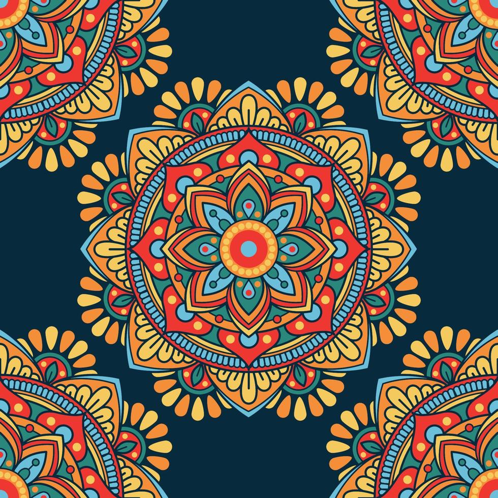 Mandala Seamless Pattern vector