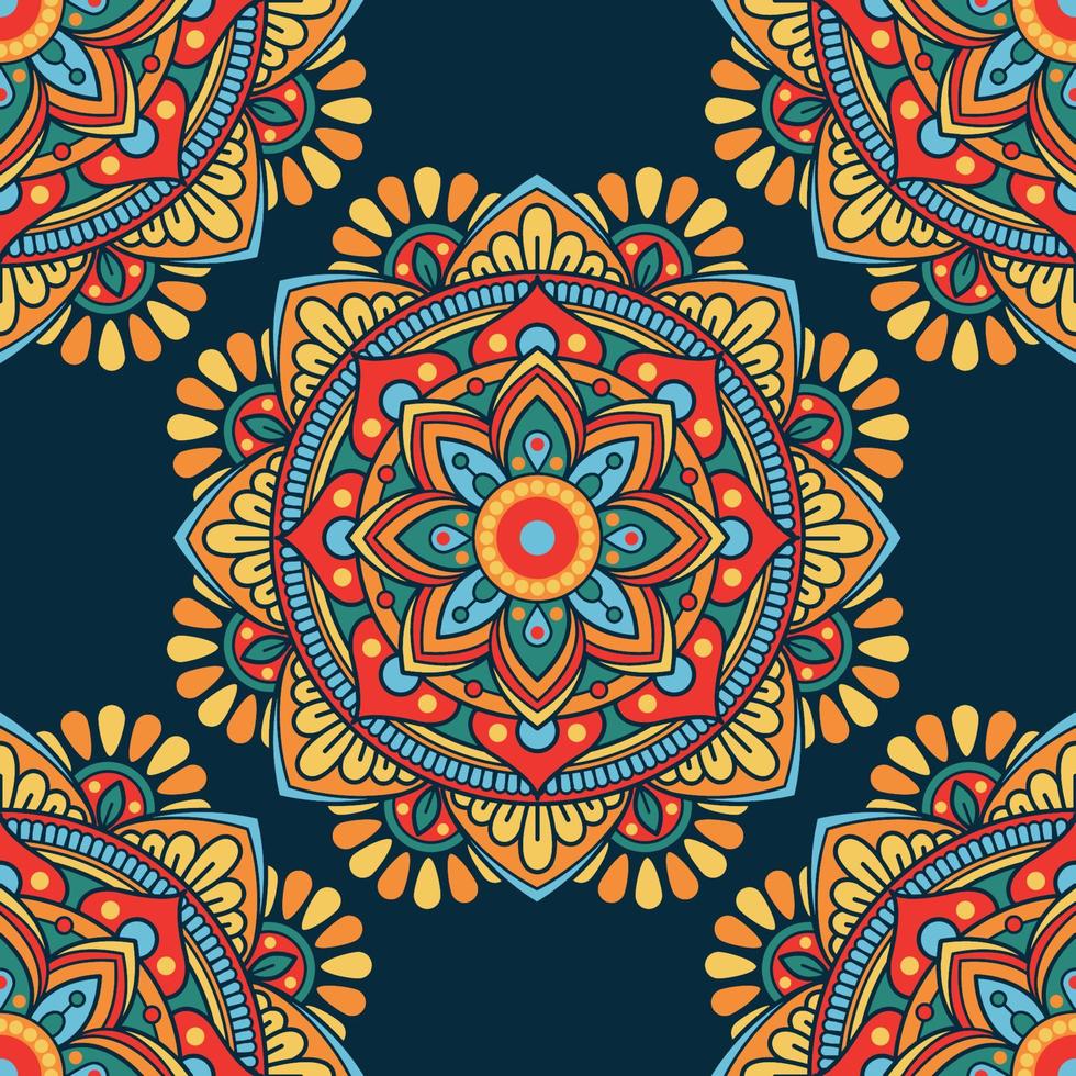 Mandala Seamless Pattern vector