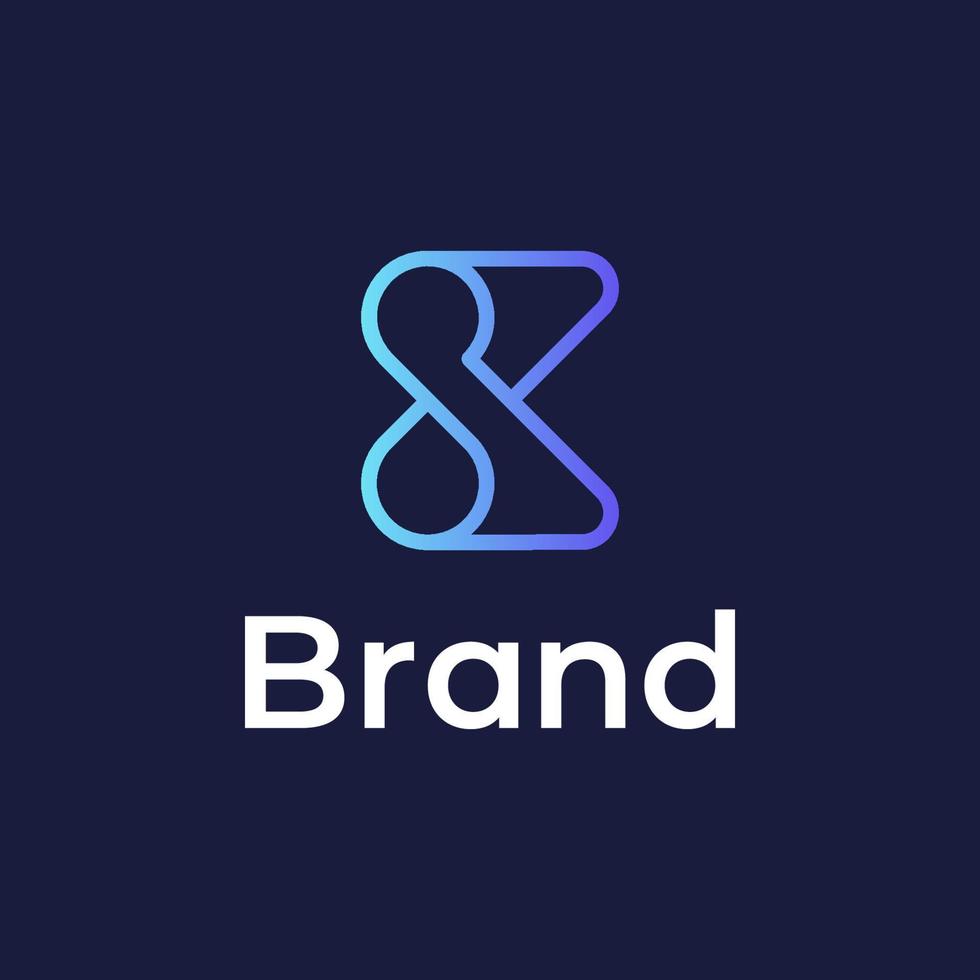 Initial Letter E Monogram Logo vector