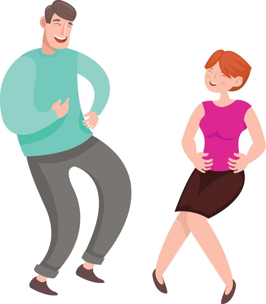 A couple of teenagers laughing in celebration of the world laugh day vector