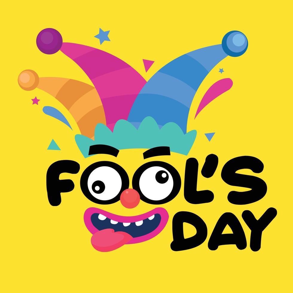 April Fools Day celebration with very interesting illustrations vector