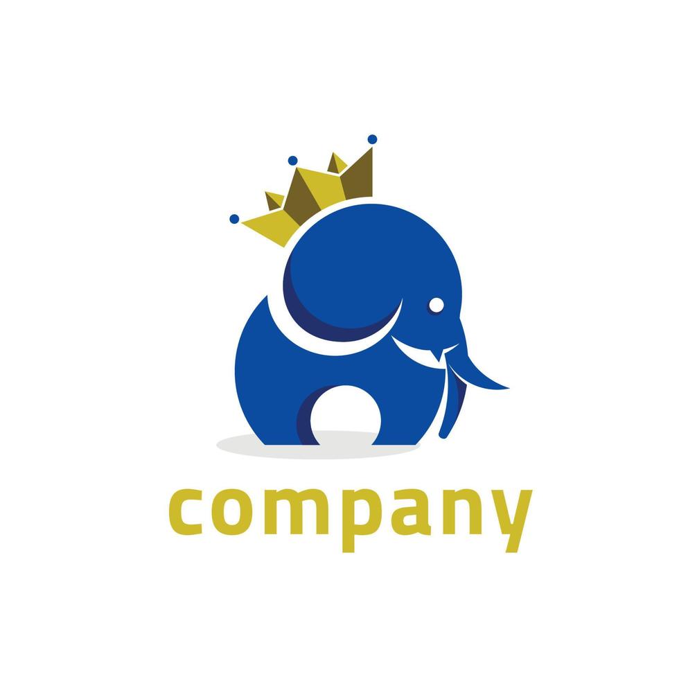 elephant king logo vector