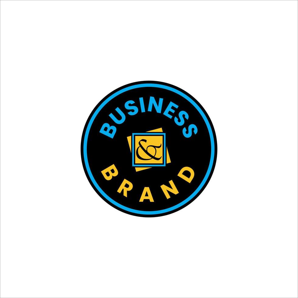circle logo badge template good for many business company vector