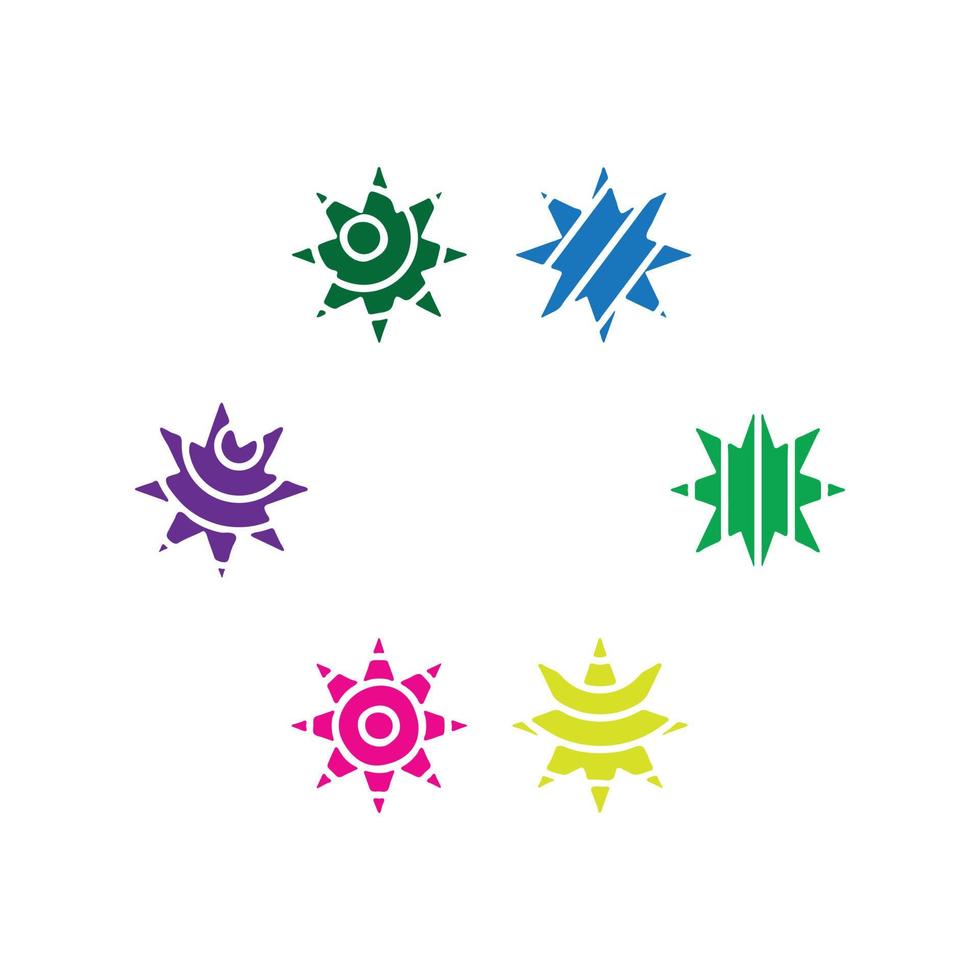 Collection of illustration star icon. vector