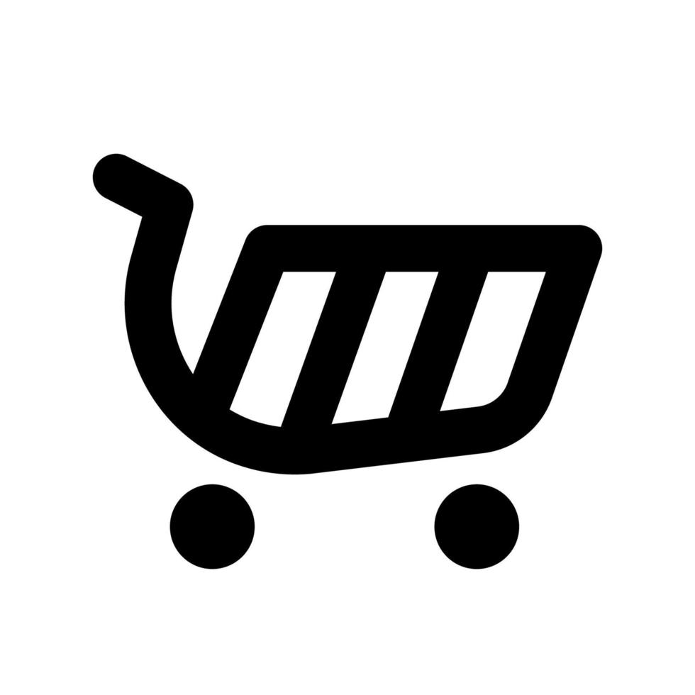 cesta de la compra, icono, signo, símbolo. vector