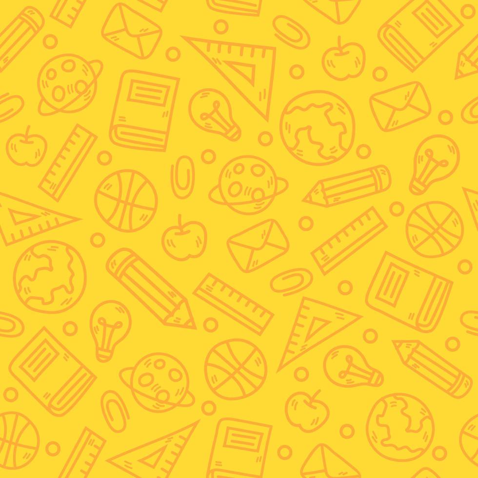 Back to School Seamless Pattern vector