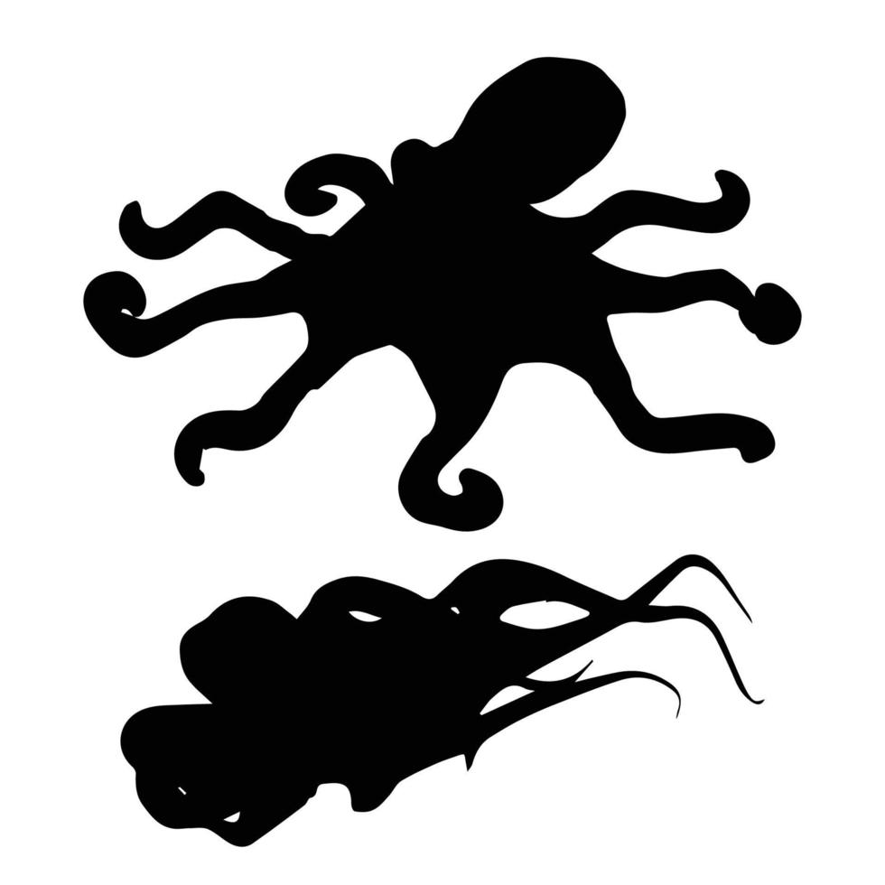 Octopus Silhouette Art vector