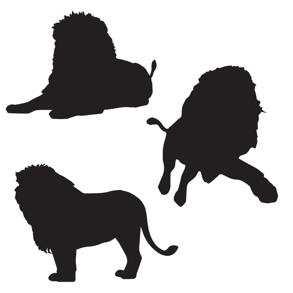 Lion ASilhouette Art vector